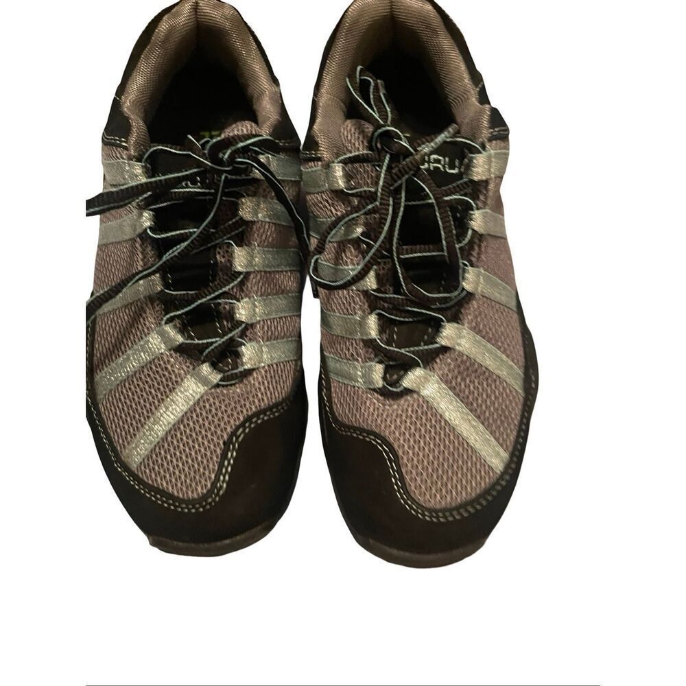 KURU Chicane Womens Black Gray Mesh Lace-Up Running Sneakers Shoes Size 9.5